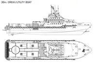 NEW BUILD - 36m Crew / Utility Boat